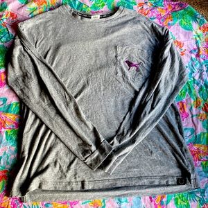 Victoria’s Secret pink sequin dog long sleeve top